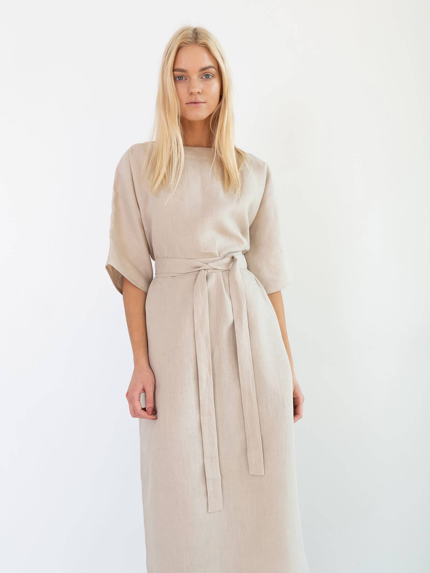Love and Confuse - Wholesale Dress - Women's - Clementine Linen Midi Dress3