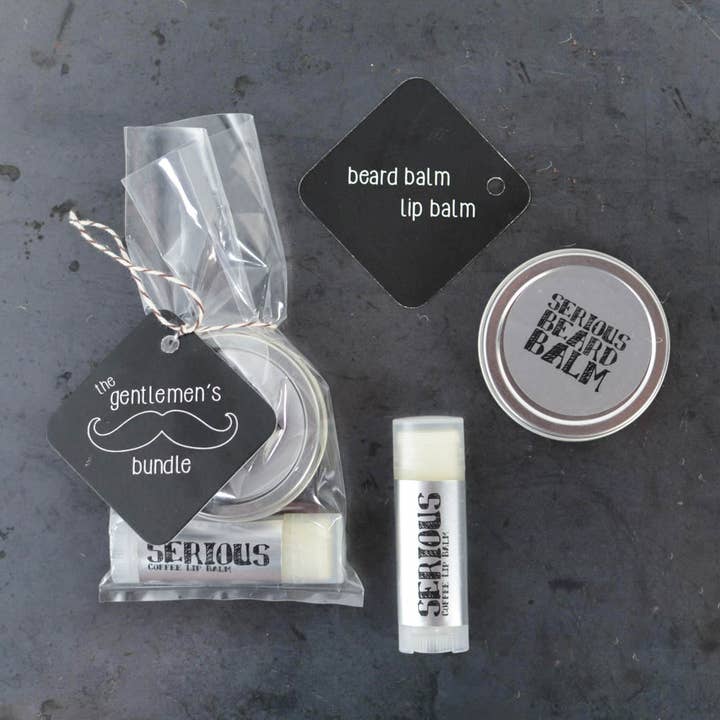 Serious Lip Balm - Wholesale Lip Balm Set - The Gentleman's Lip Balm & Beard Balm Bundle