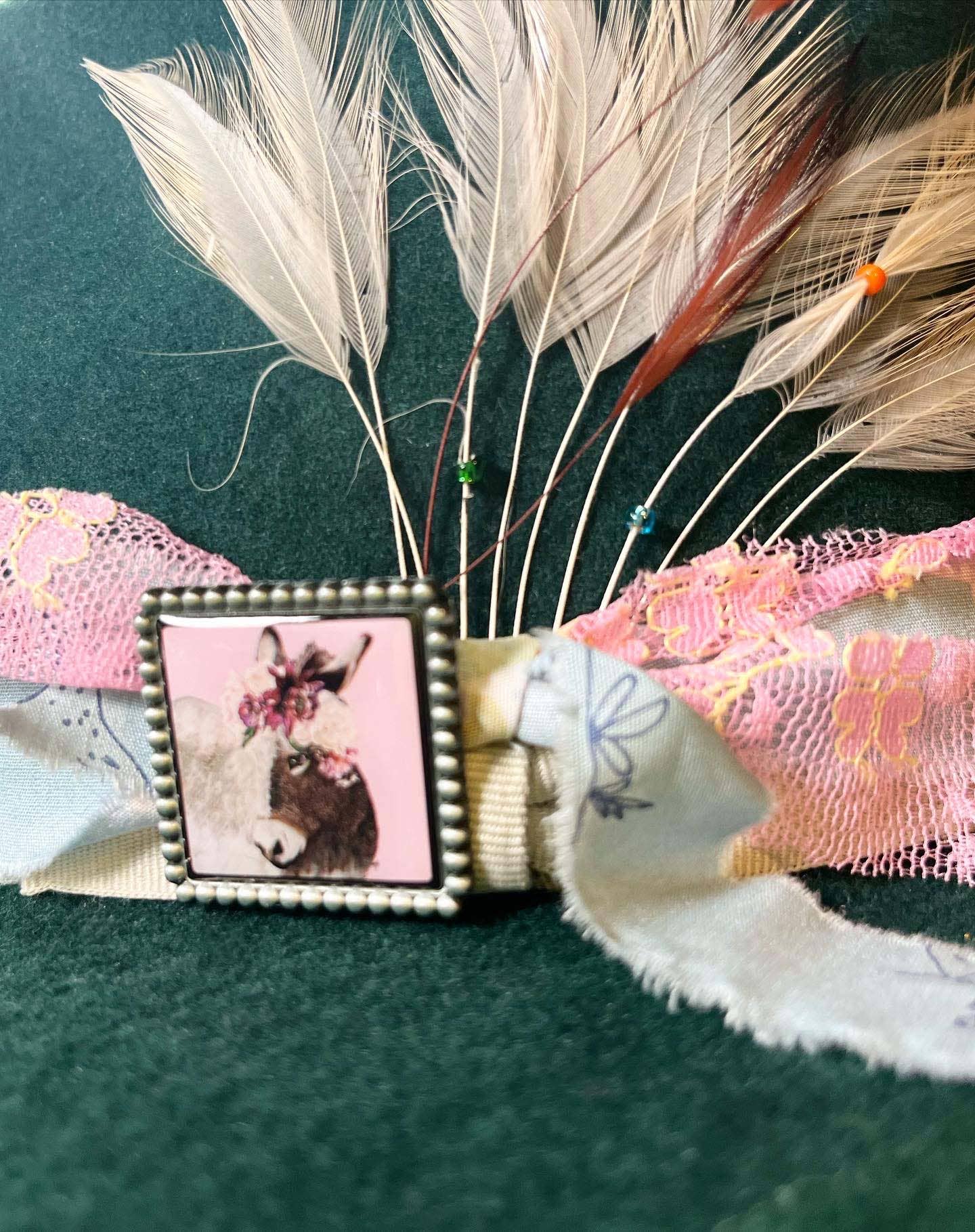 DOLLY ESTELLE - Wholesale Hat Accessory - Women's - Hat Pin - Blossom Donkey