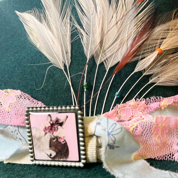 DOLLY ESTELLE - Wholesale Hat Accessory - Women's - Hat Pin - Blossom Donkey0