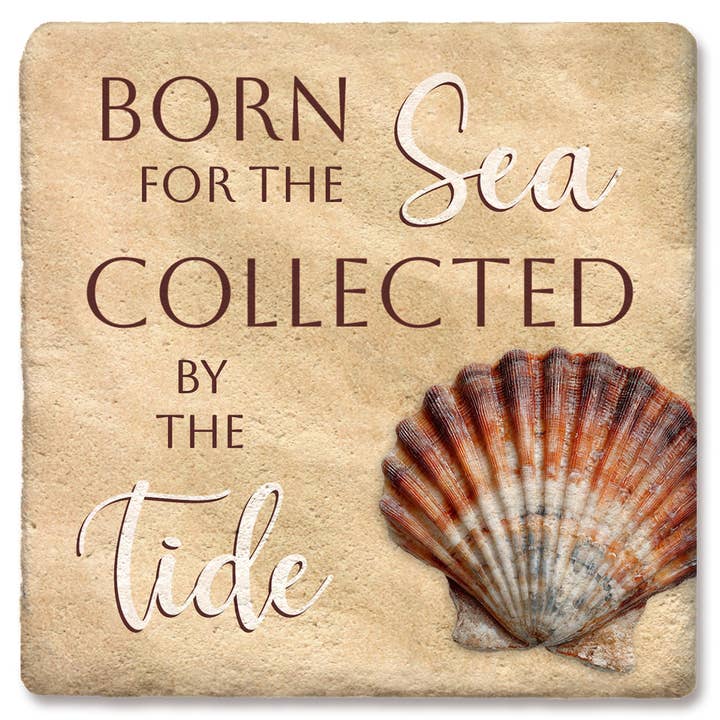 Coaster Coastal Born For The Sea for wholesale by Tipsy Coasters & Gifts