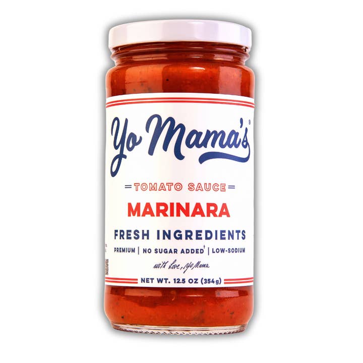 Yo Mamas 12.5 OZ Original Marinara for wholesale by Yo Mama's Foods