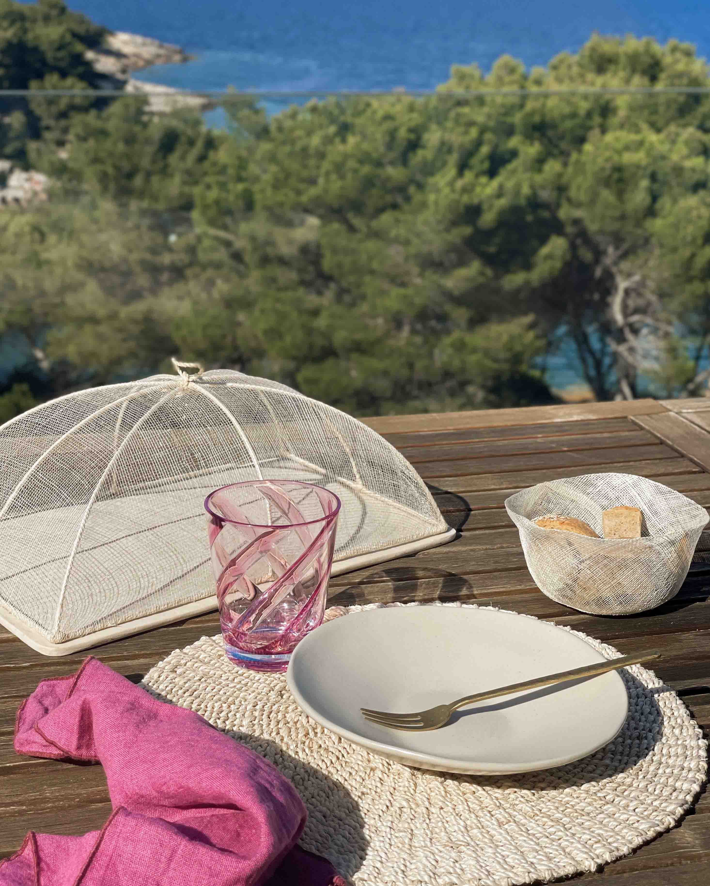 Fiorirà un giardino - Wholesale Drinking Glass/Cup - Transparent Pink Spiral Methacrylate Glass D9 H11 cm1