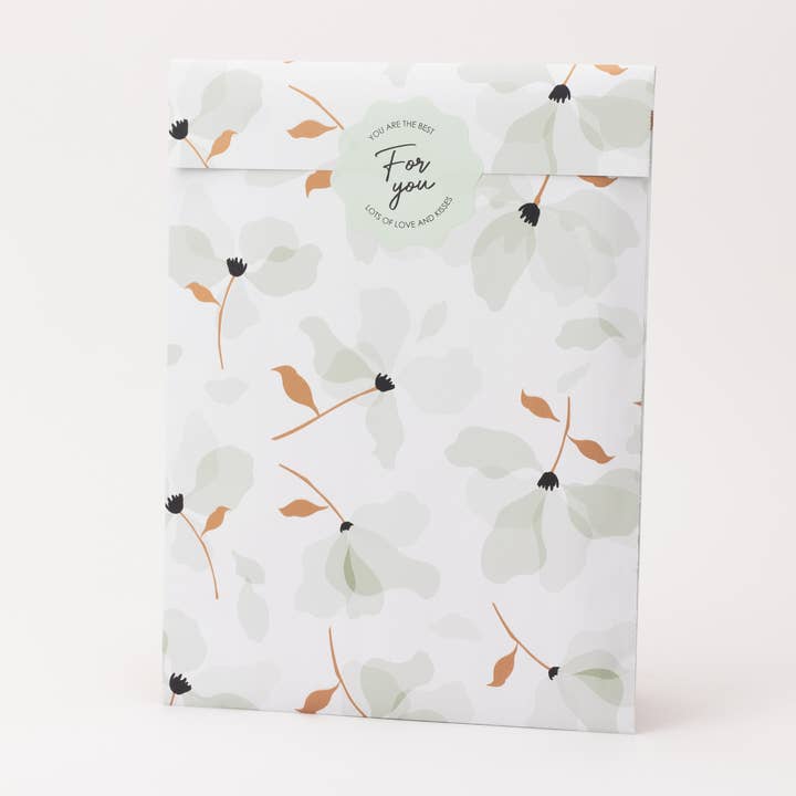 Paper bags petals, green for wholesale by liebevoll verpackt