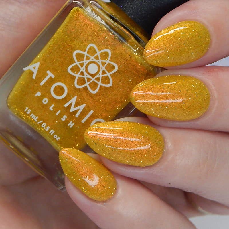 Atomic Polish - Wholesale Nail Polish - Ammonia Yellow Reflective Aurora Nail Polish12