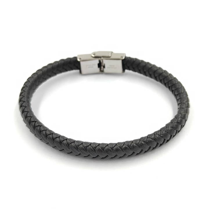 Leren armband met stalen sluiting voor wholesale door MYLENE ET FELIX