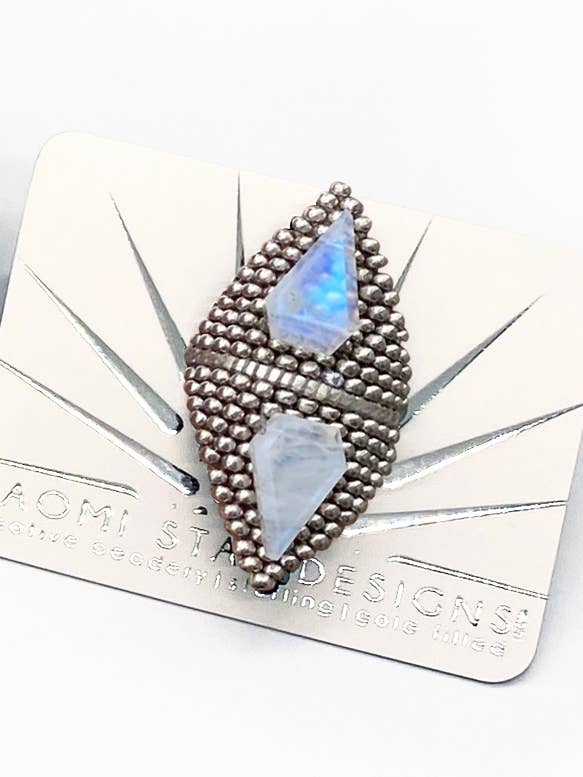 Månsten Aura Ring för wholesale av Naomi Star Designs