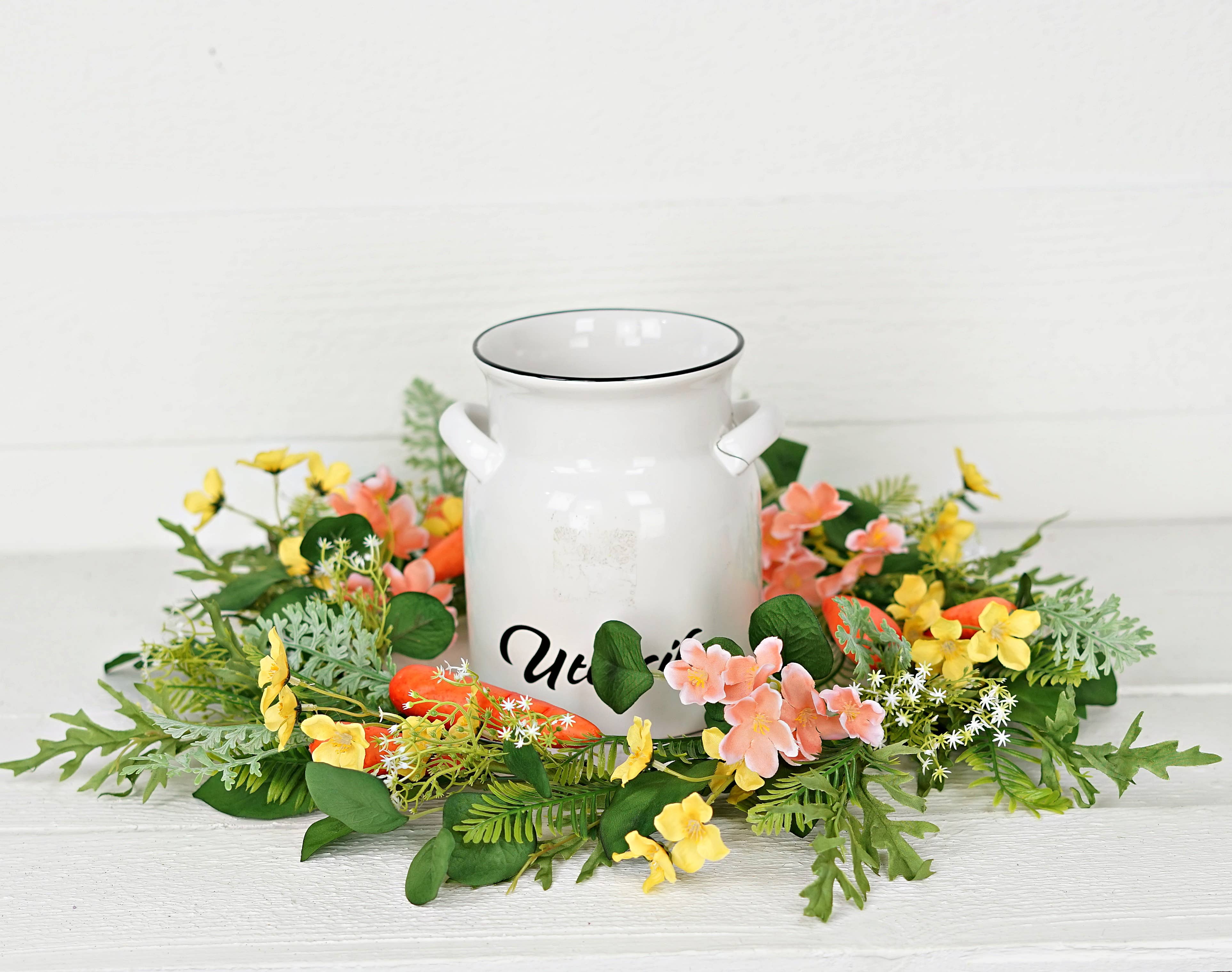 Impressive Enterprises, Inc. - Wholesale Wreath - 35290- 20in Wreath-Spring Carrot Garden4