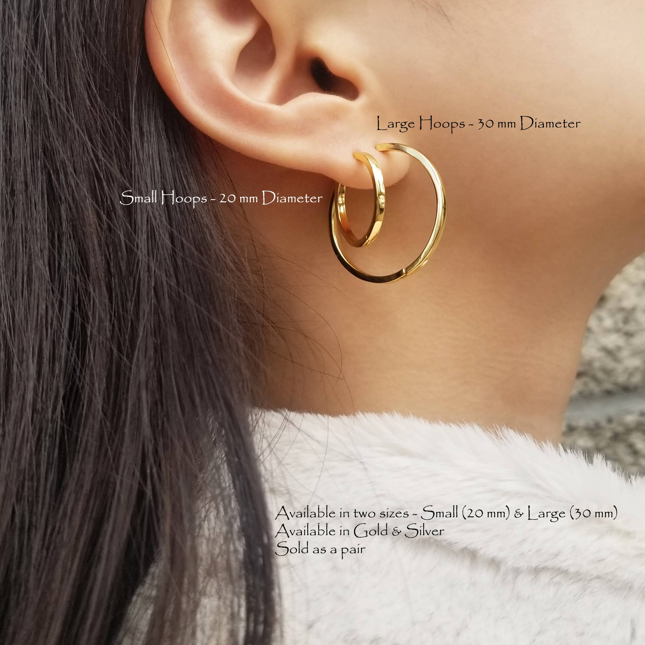 HolyBang Jewels – Großhandel Hoops – KLASSISCHE, SOLIDE HOOPS - E-HT1230/E-H50884