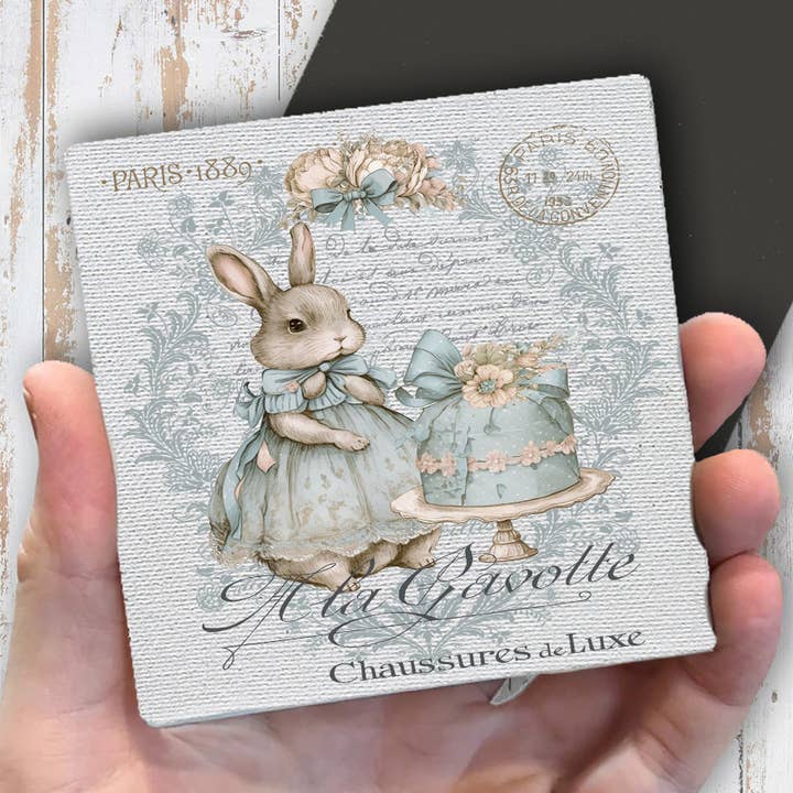 Imán de nevera con conejo de Pascua francés estilo Shabby Chic para venta al por mayor de Avery Lane Gifts