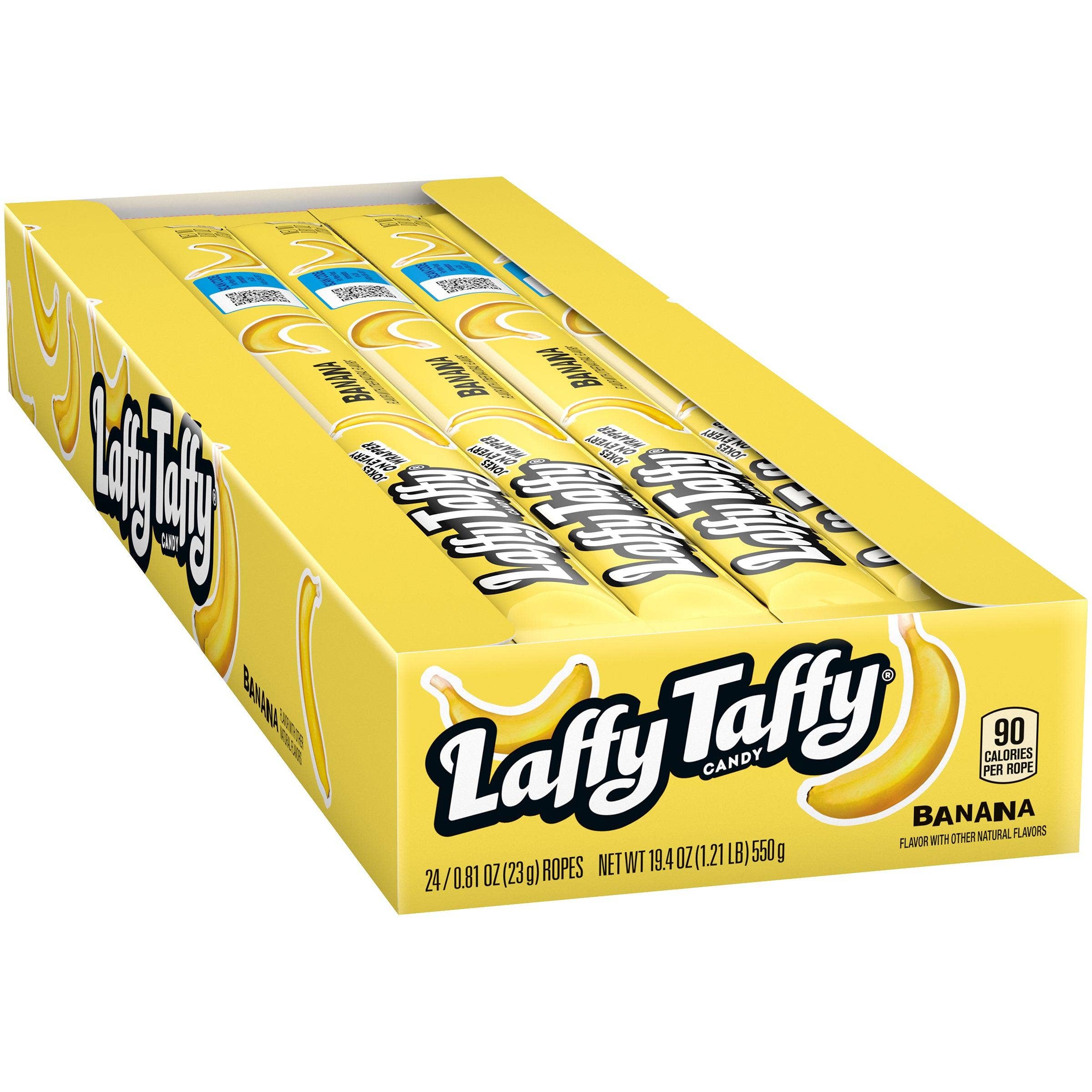 Royal Wholesale - Wholesale Taffy - Laffy Taffy Banana Rope 24ct0
