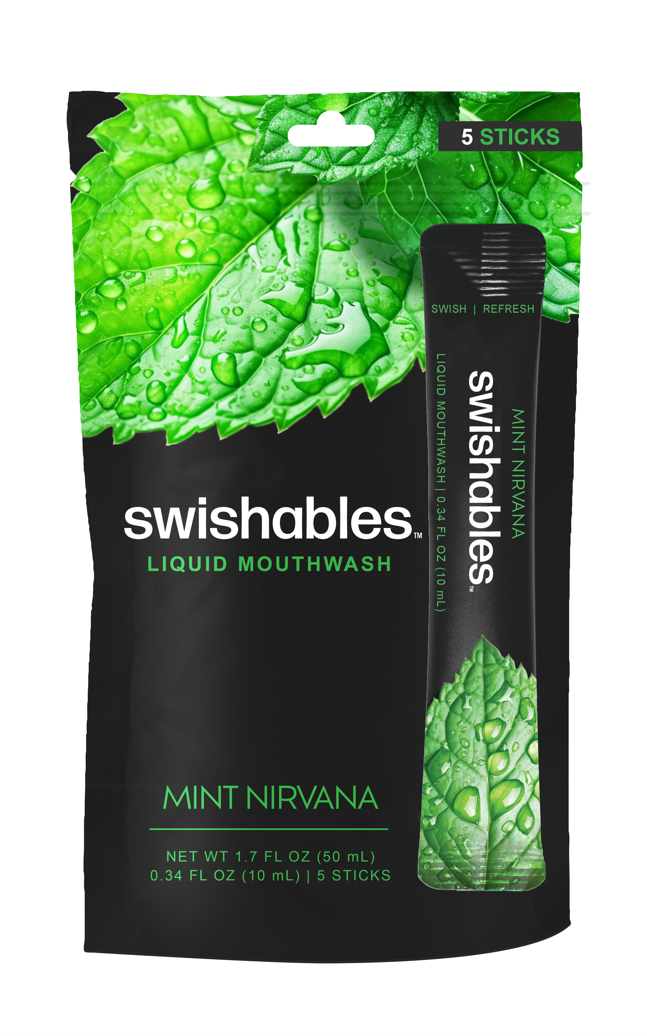 Stomacare - Wholesale Mouthwash - Swishables Mouthwash Mint Flavor 5 Pack0