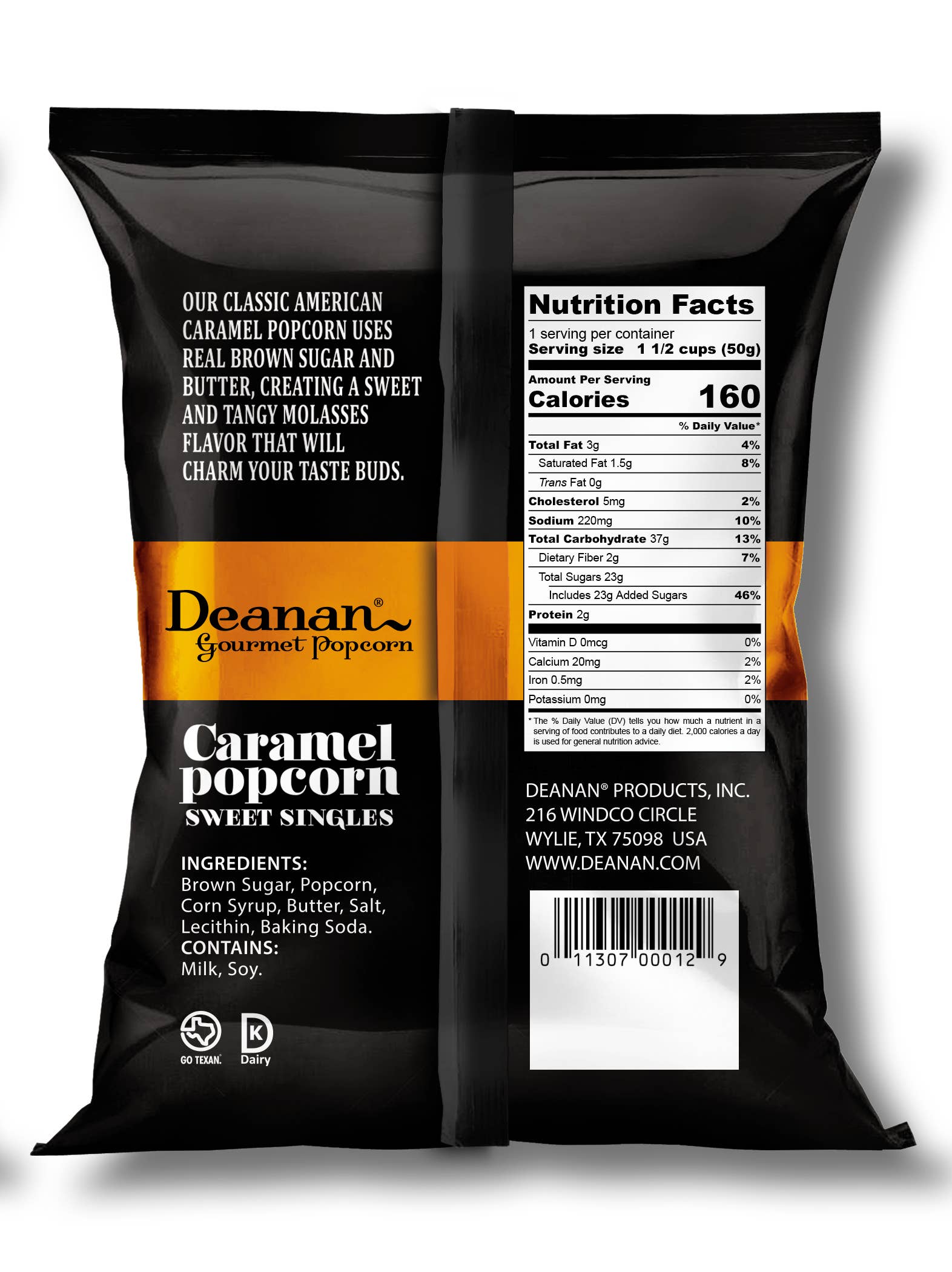 Deanan Gourmet Popcorn - Vente Pop-corn - Caramel Doux Individuels - 100 unités - Sacs de 1,5 tasse2