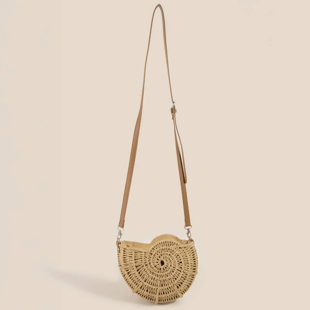 Anarchy Street - Wholesale Crossbody Bag - Women's - Straw Braided Sea Shell Bag1