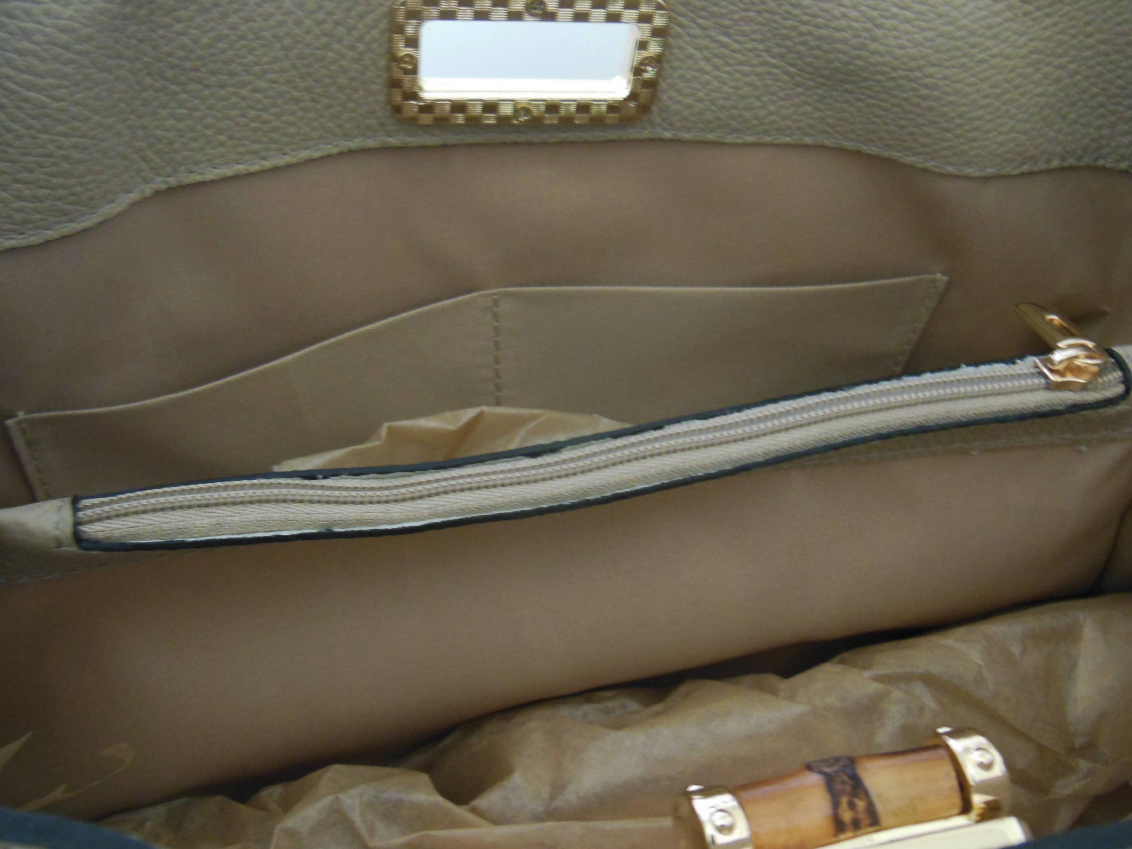 Canetti Roberto - Wholesale Top Handle Bag - Women's - LEATHER HANDBAG WITH BAMBOO HANDLES 1118