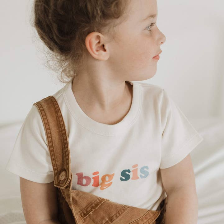 kid toddler graphic tee | big sis original for wholesale on Faire
