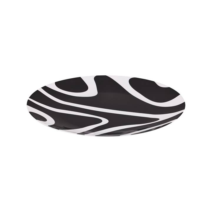 French Bull - Wholesale Platter - Black & White 15.5" Round Platter1