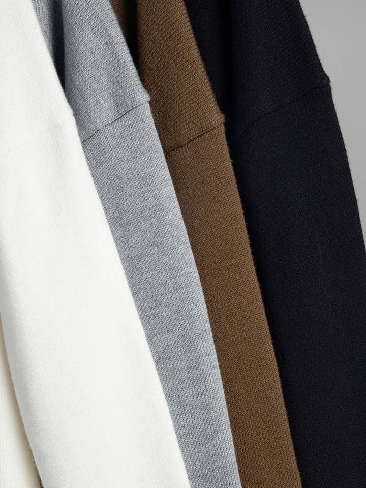 HIDDENBRAND - Wholesale Knit Sweater - Women's - Essential Basic Round Neck Sweater Top7