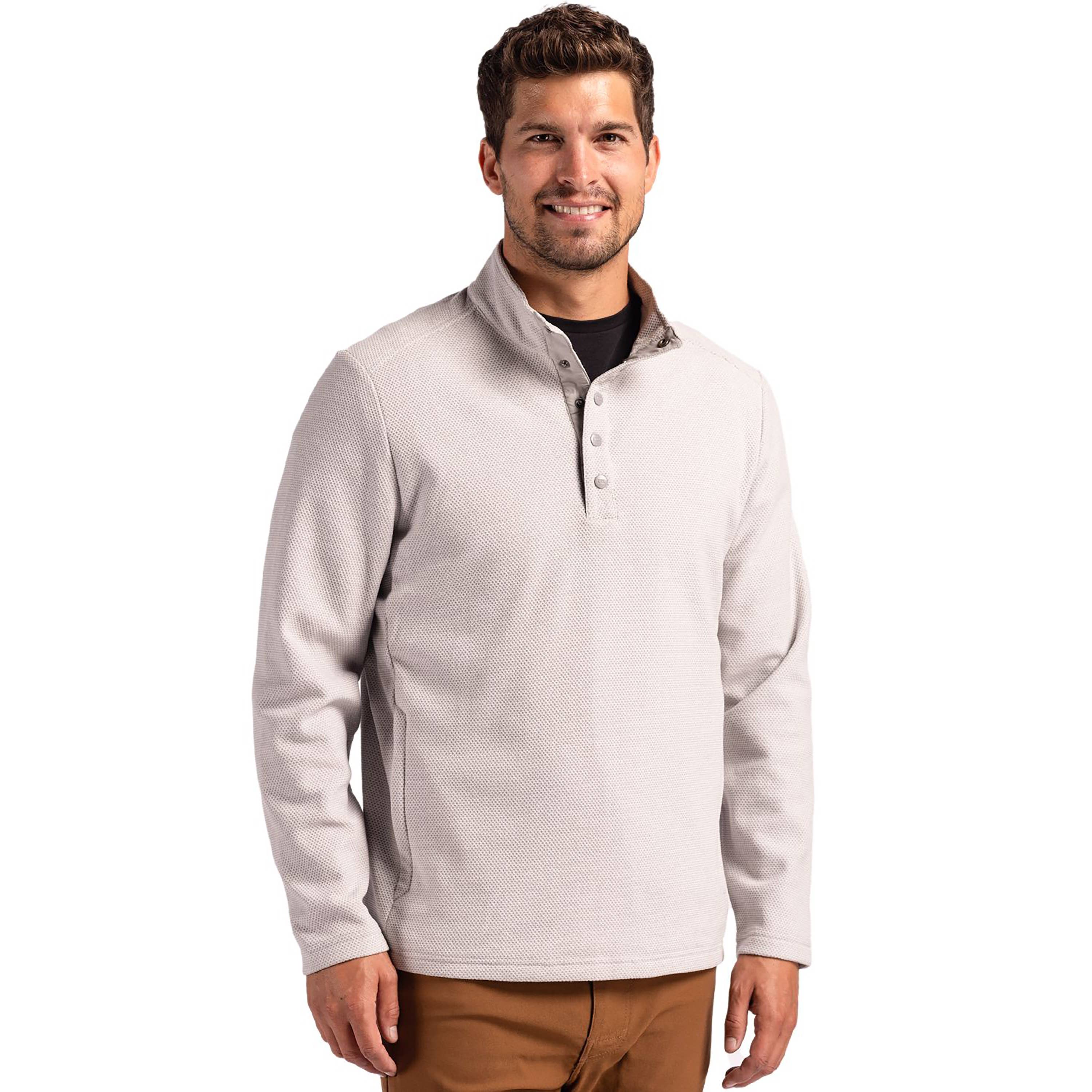 Cutter & Buck - Wholesale Jacket - Men's - Cutter & Buck Hunts Point Eco Mens Snap Pullover2