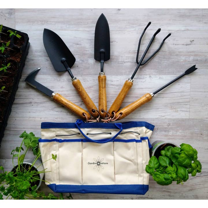 Gardinnovations - Wholesale Garden Tool - Essential Garden Tools Gift Set with Solid Wooden Handles an