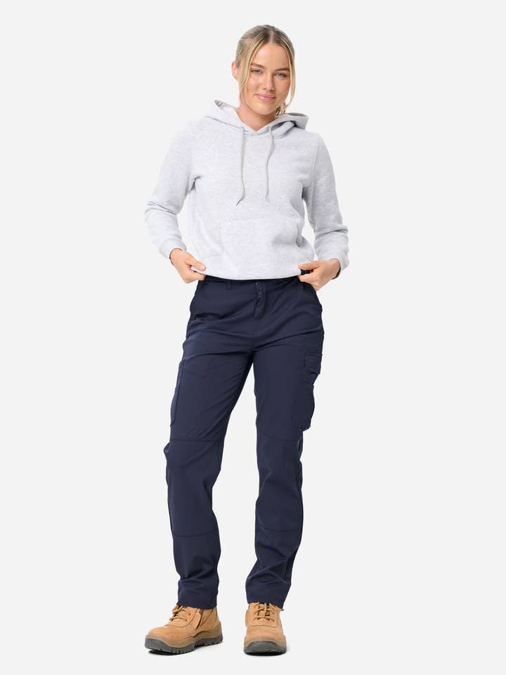 Womens Light Pant Navy for wholesale by ELWD workwear