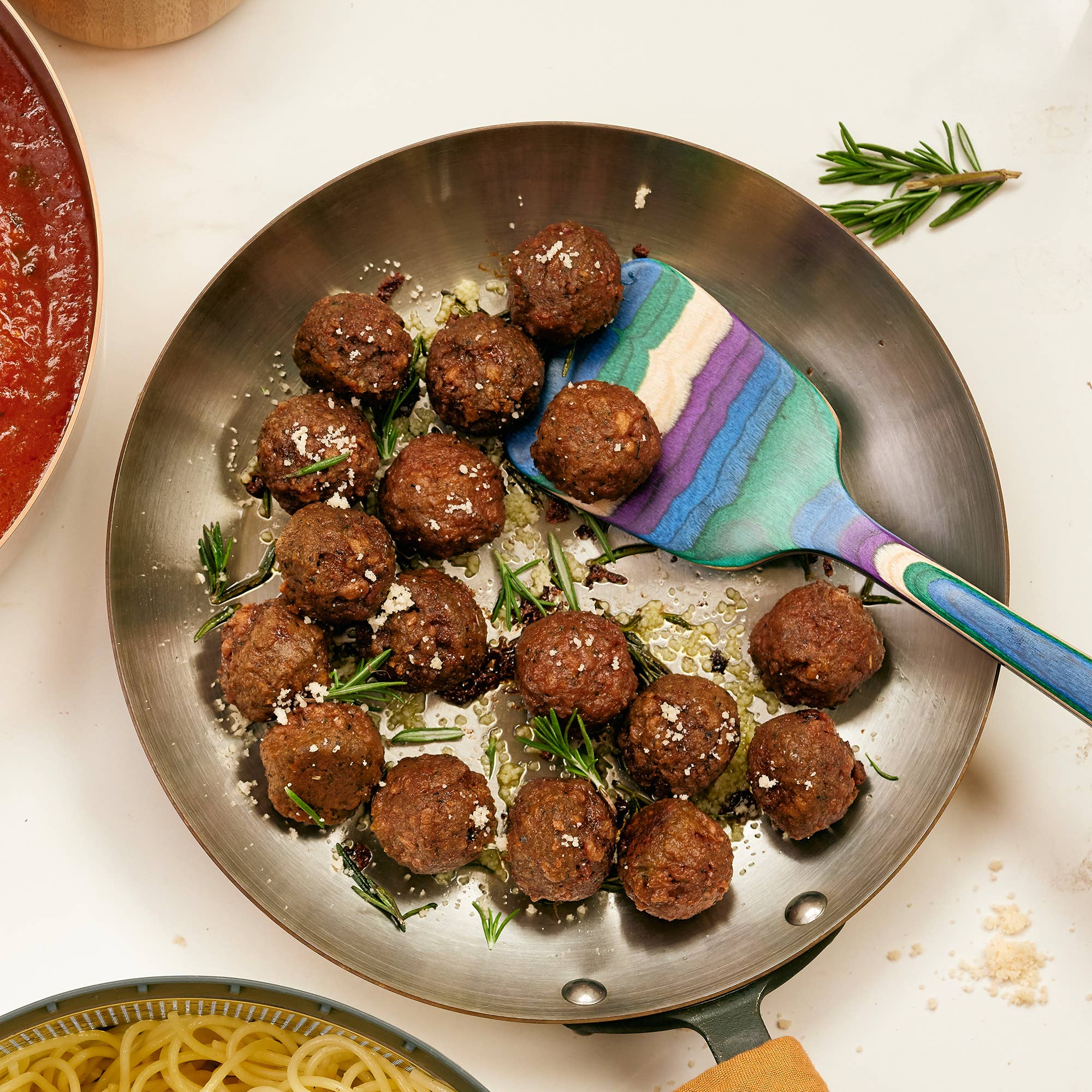 Totally Bamboo - Venta al por mayor Espátula/volteador - Espátula de Madera Colorida Baltique® Mumbai, 12.5"2