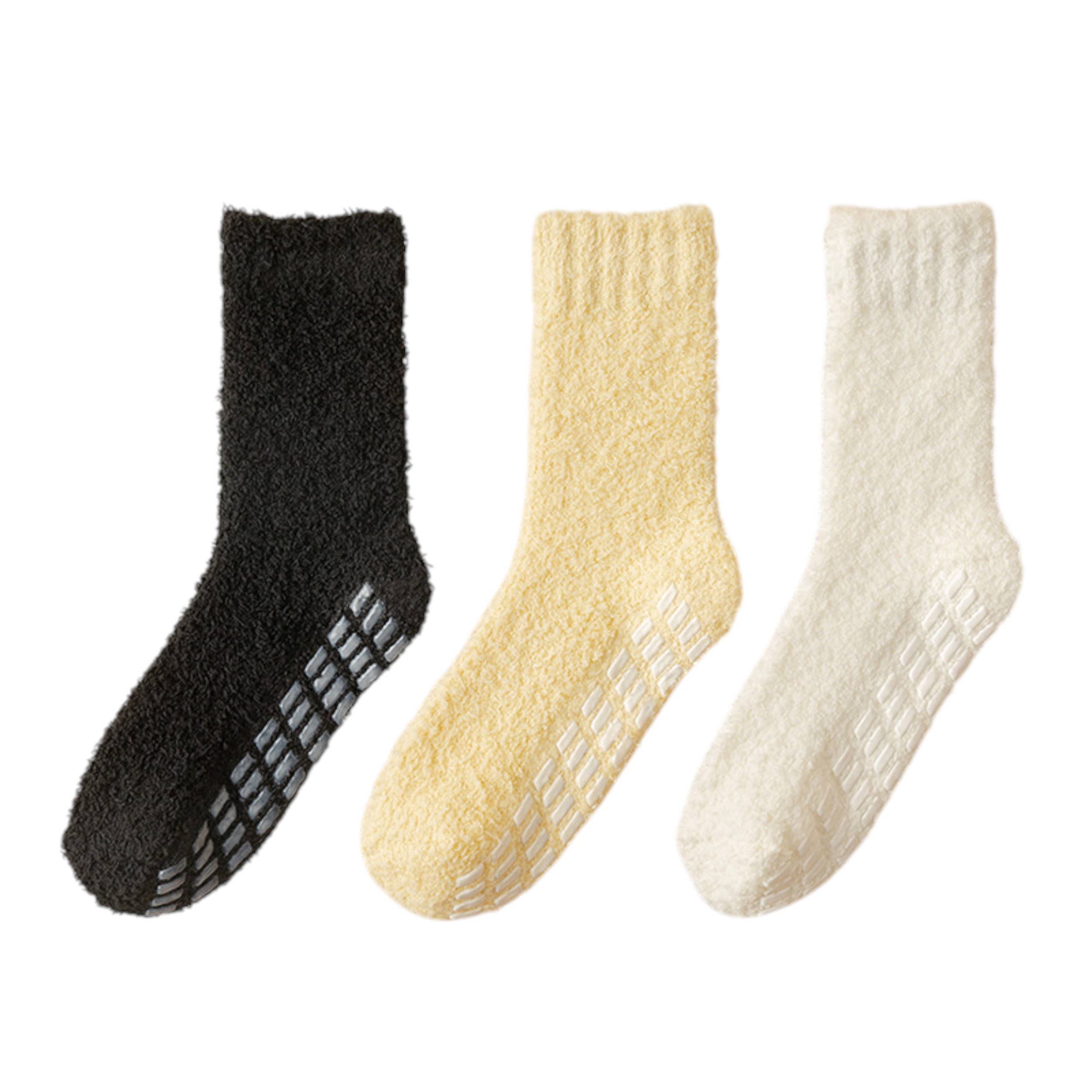 AK Brand – wholesale Socks – Women's – Women's Anti-Slip Fuzzy Socks 3-Pack Indoor Use6