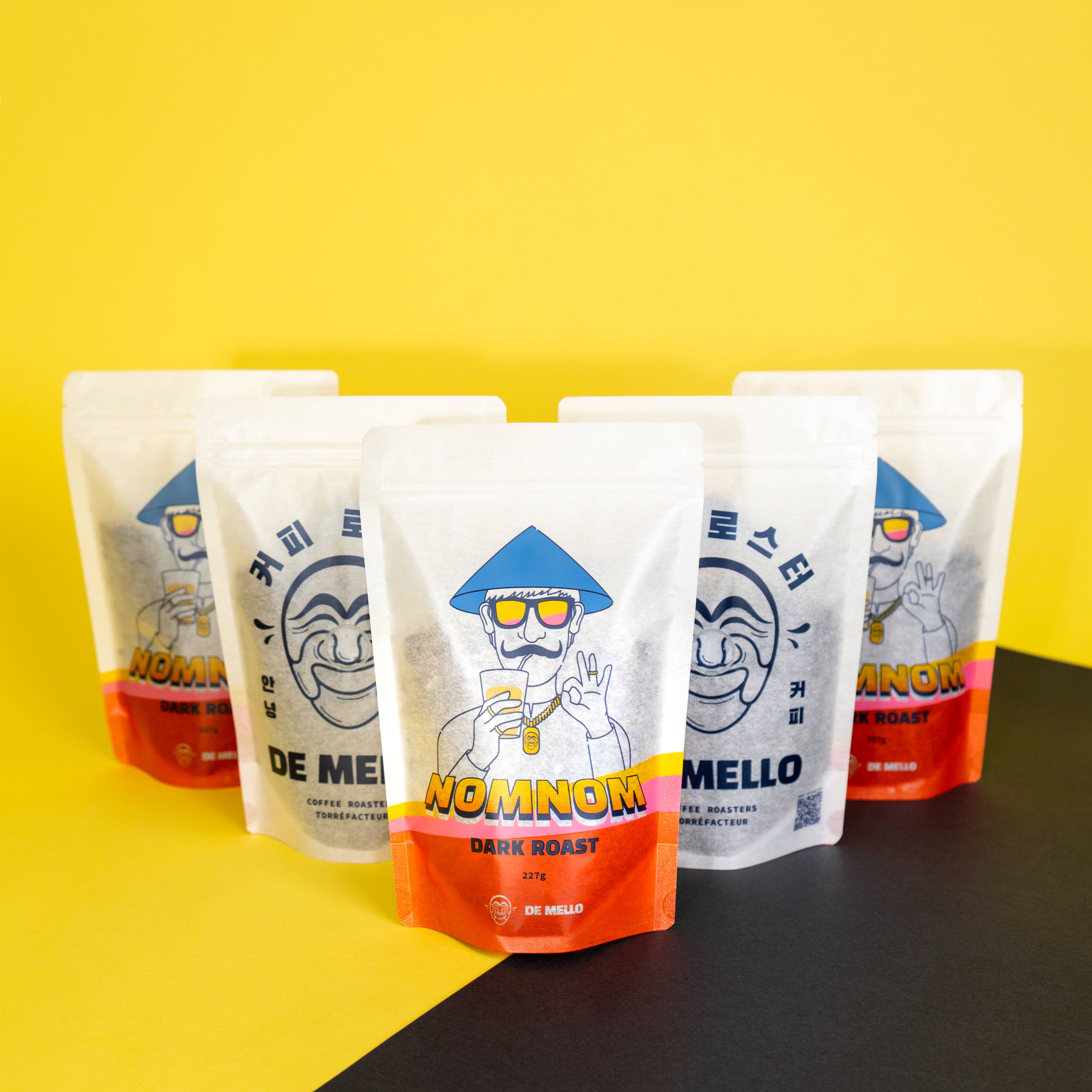 De Mello Coffee - Wholesale Coffee Beans - De Mello Nom Nom Dark Roast (Coffee Beans)2