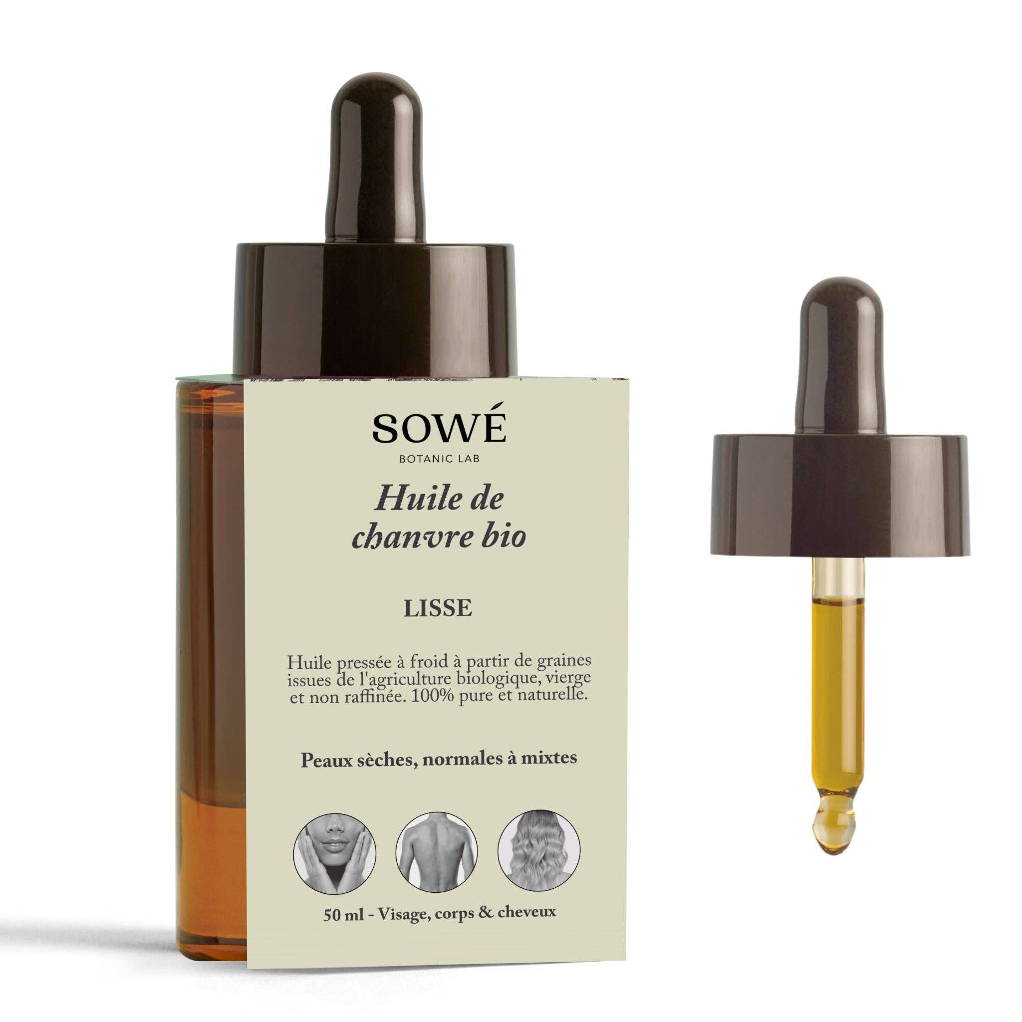 SOWE Botanic Lab - Vente Huile pour le visage - Huile de chanvre bio2