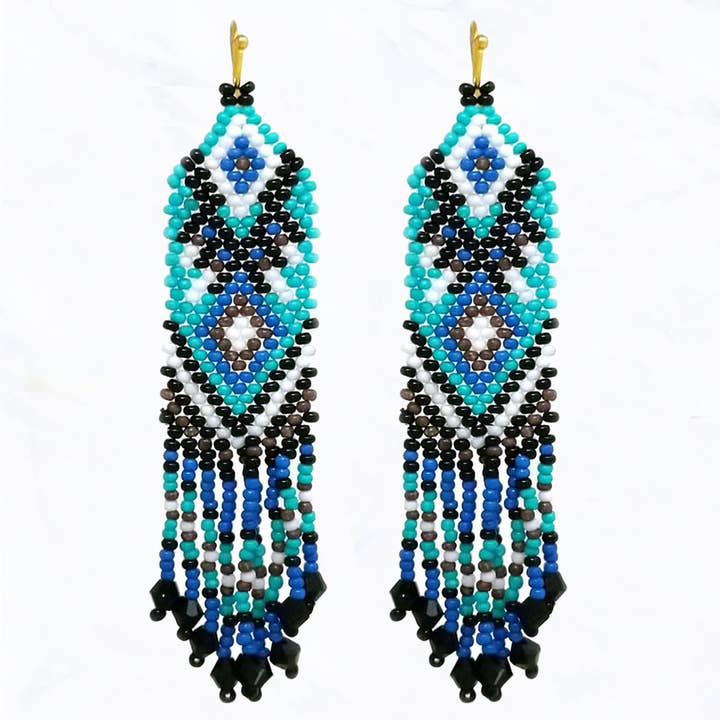 Suzie Q USA – Großhandel Quasten-Ohrring – Aztekische Perlenohrringe — blei- und nickelkonform2