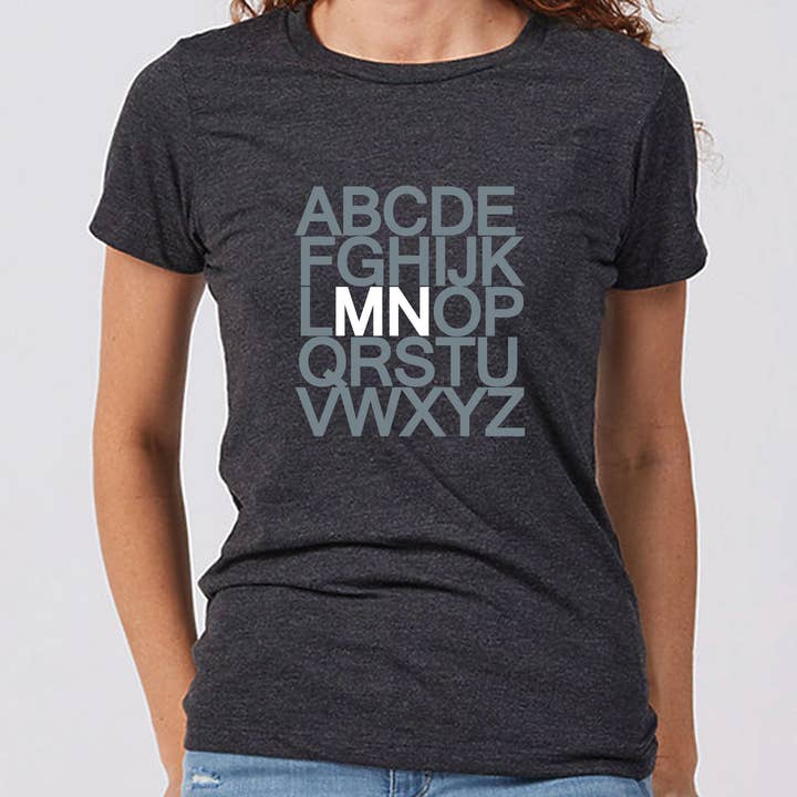 Das ABC Minnesota Damen-T-Shirt für den Großhandel von Minnesota Awesome