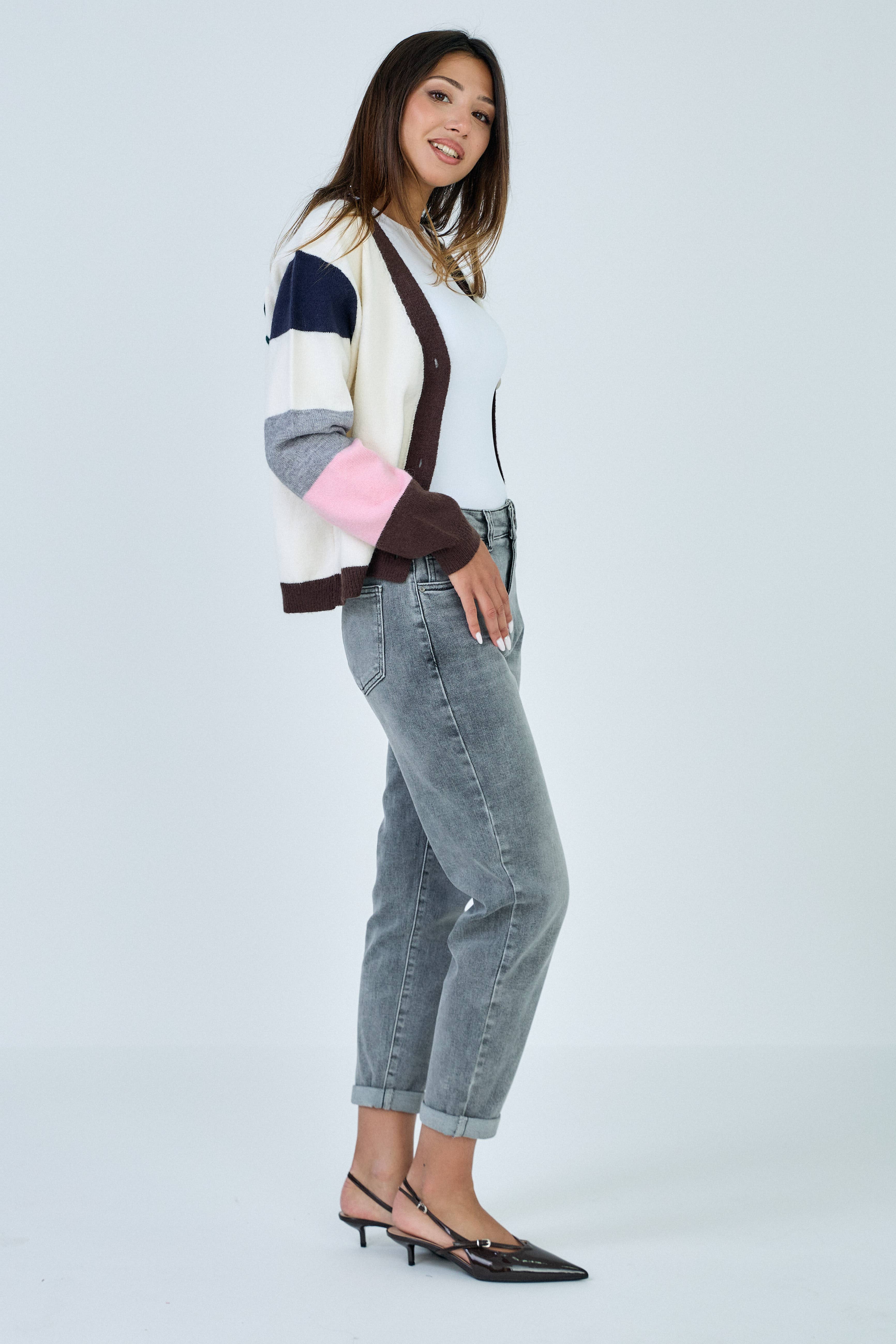 ANA & LUCY - Wholesale Jeans - Women's - MOM-FIT “Jeanne” WOMEN'S JEANS - Washed7