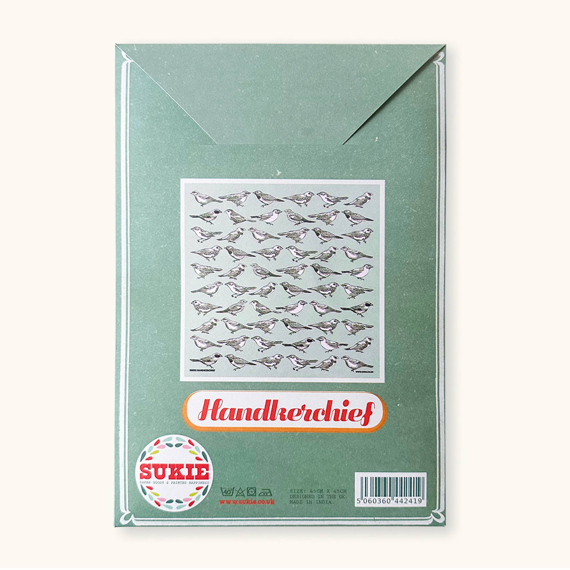 Sukie – wholesale Handkerchief – Unisex – Blue Birds Handkerchief Pocket Square Bandana3