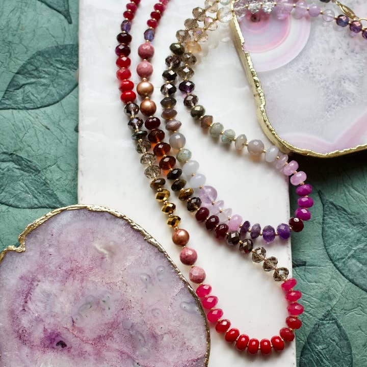 a.v. max - Wholesale Beaded/Pearl Necklace - Gemma Medium Rondelle Necklace