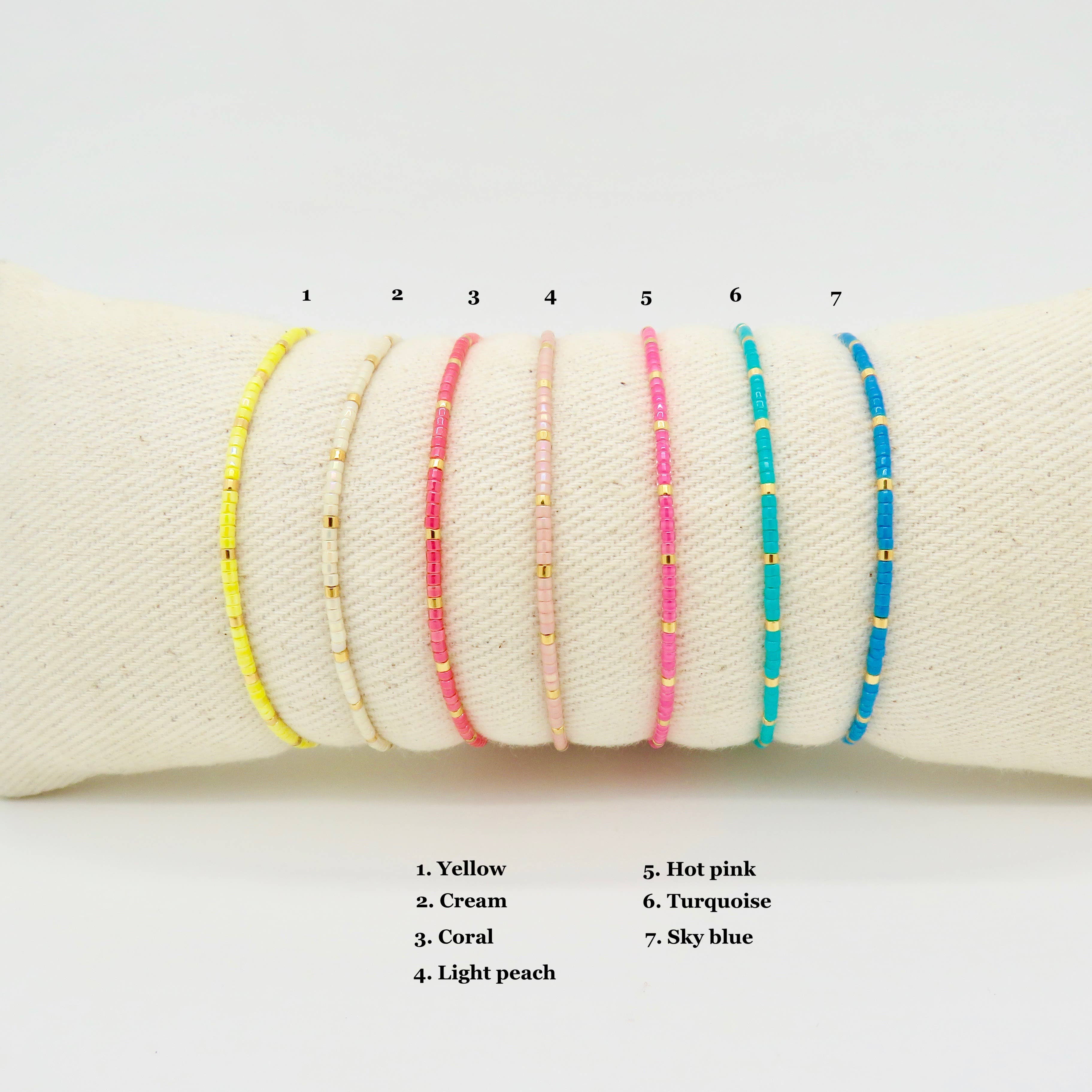 Rosamariposa – Pulseira de missangas por atacado – Pulseira Delicada Ipanema - Edição Limitada Banhada a Ouro 24k0