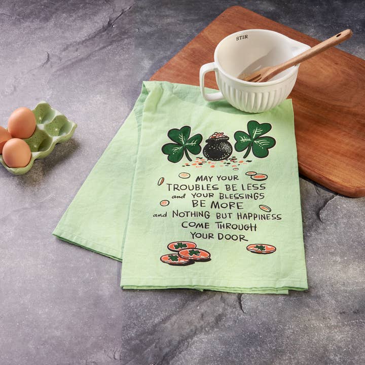 Primitives by Kathy - Wholesale Tea Towel - Irish Blessing Kitchen Towel2