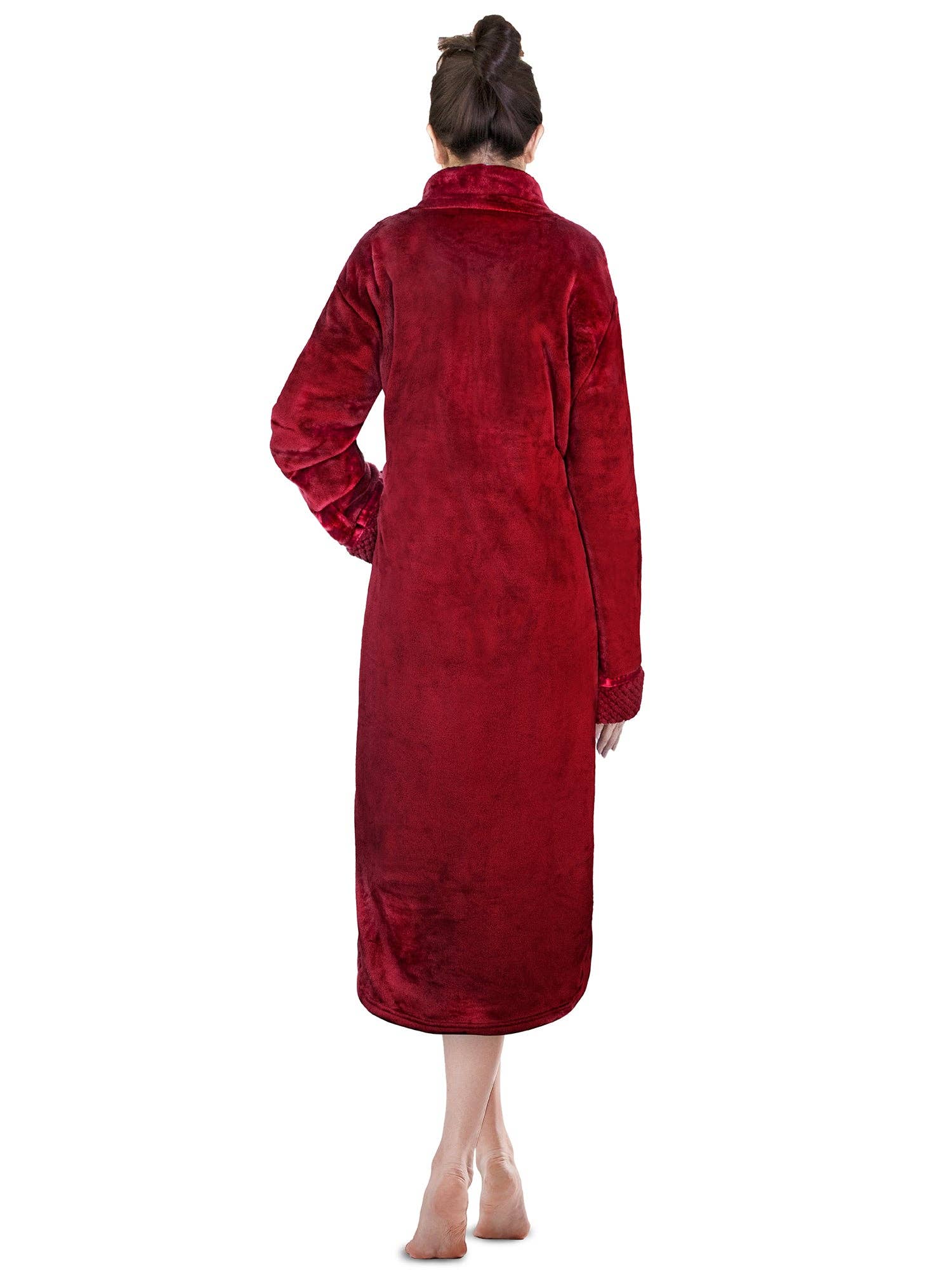 Pavilia - Wholesale Robe - Women's - Women's Housecoat Zipper Robe43