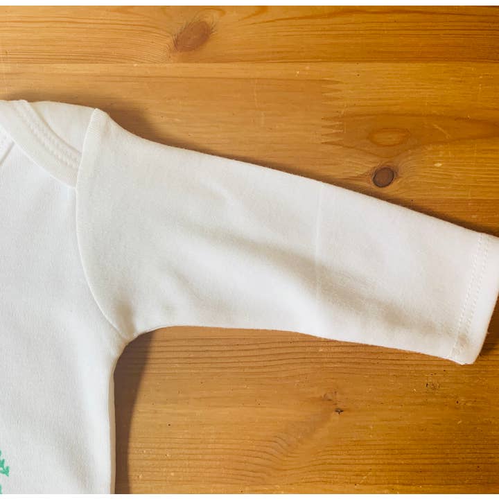 Shakes + Speares - Wholesale Bodysuit (Non-Footed) - Baby - Baby LS White Bodysuit - 1st Christmas7