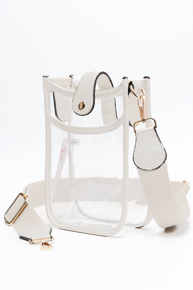 Hana - Wholesale Crossbody Bag - Women's - Clear Stadium Crossbody Mini Bag16