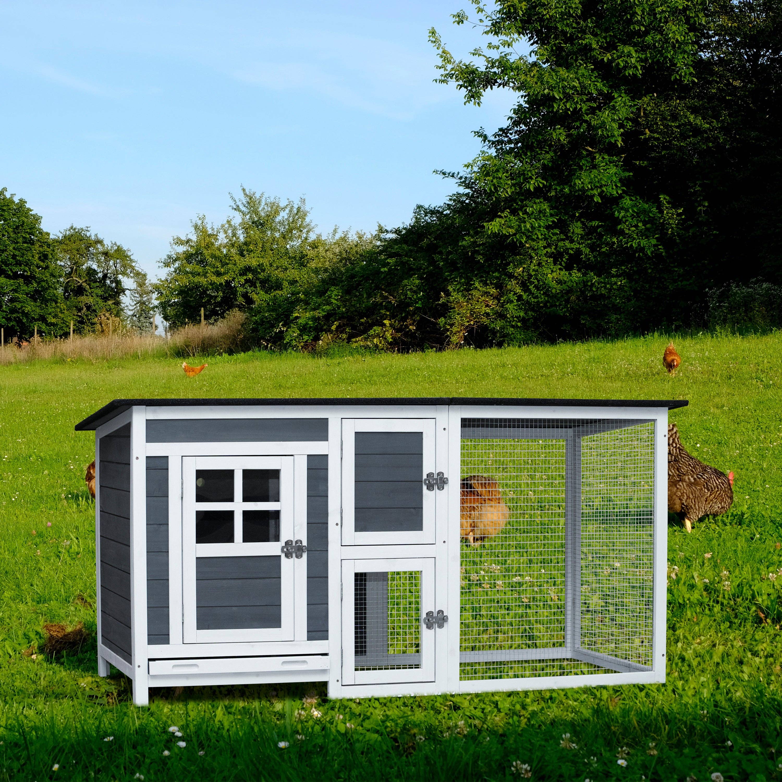 39F Inc. - Wholesale Pet Carrier - Cat/Dog - Outdoor Poultry Cage with Running Area – Chicken Coop0