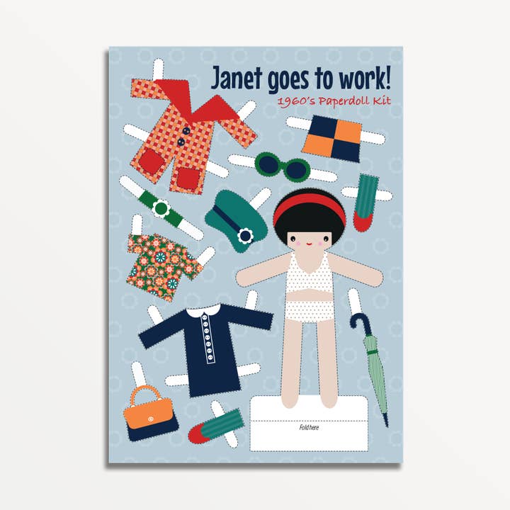 Janet va au travail Card pour la vente par Neon Hotdog