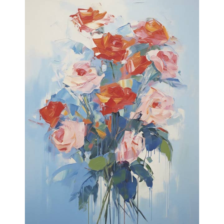 Mini-carte Bouquet de fleurs (2) pour la vente par ikonink