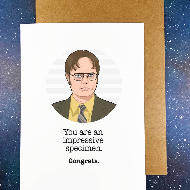 The Red Swan Shop - Vendita all'ingrosso Biglietto di congratulazioni - Biglietto di auguri di congratulazioni - Dwight Shrute - The Office
