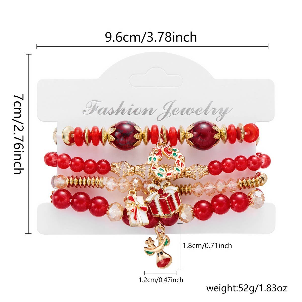 NINEXIS - Wholesale Jewelry Set - CWAJE2519_CHRISTMAS COMBINATION BEADED BRACELET7