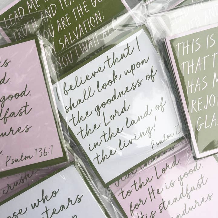 Lilypad Design Co. - Wholesale Stationery/Notecard Set - Psalm Scripture Cards3