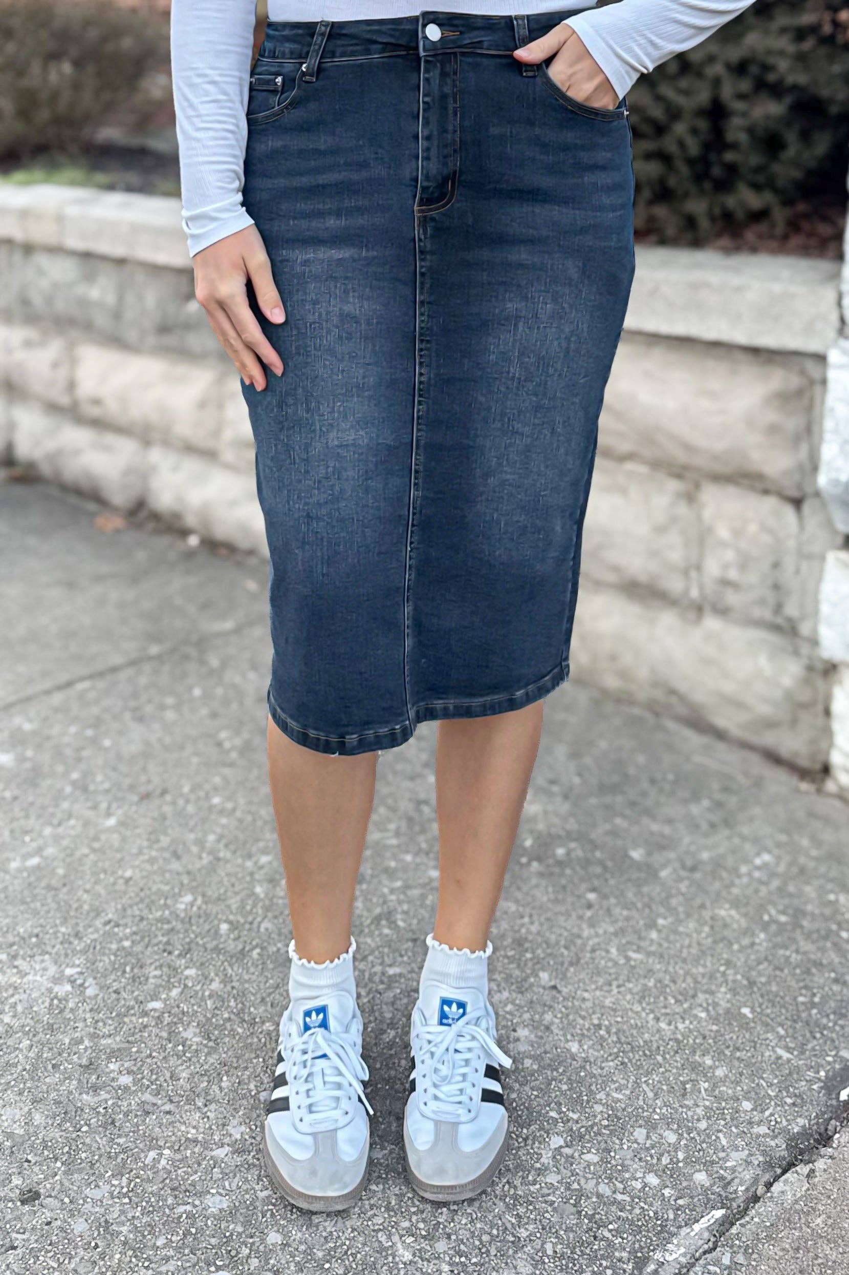 Jupe De Abby - Vente Jupe – femme - Le Havre en Dk. Indigo2