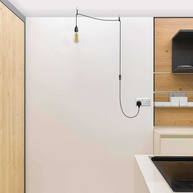 Ledsone - Wholesale Chandelier/Hanging Light - E27 Plug in Black Light Socket Cord Ceiling Hanging Lights~45481