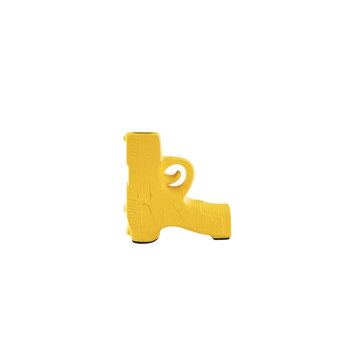 Housevitamin bv - Wholesale Vase - Vase - Gun - Ceramics - Neon Yellow - 12x5x12cm