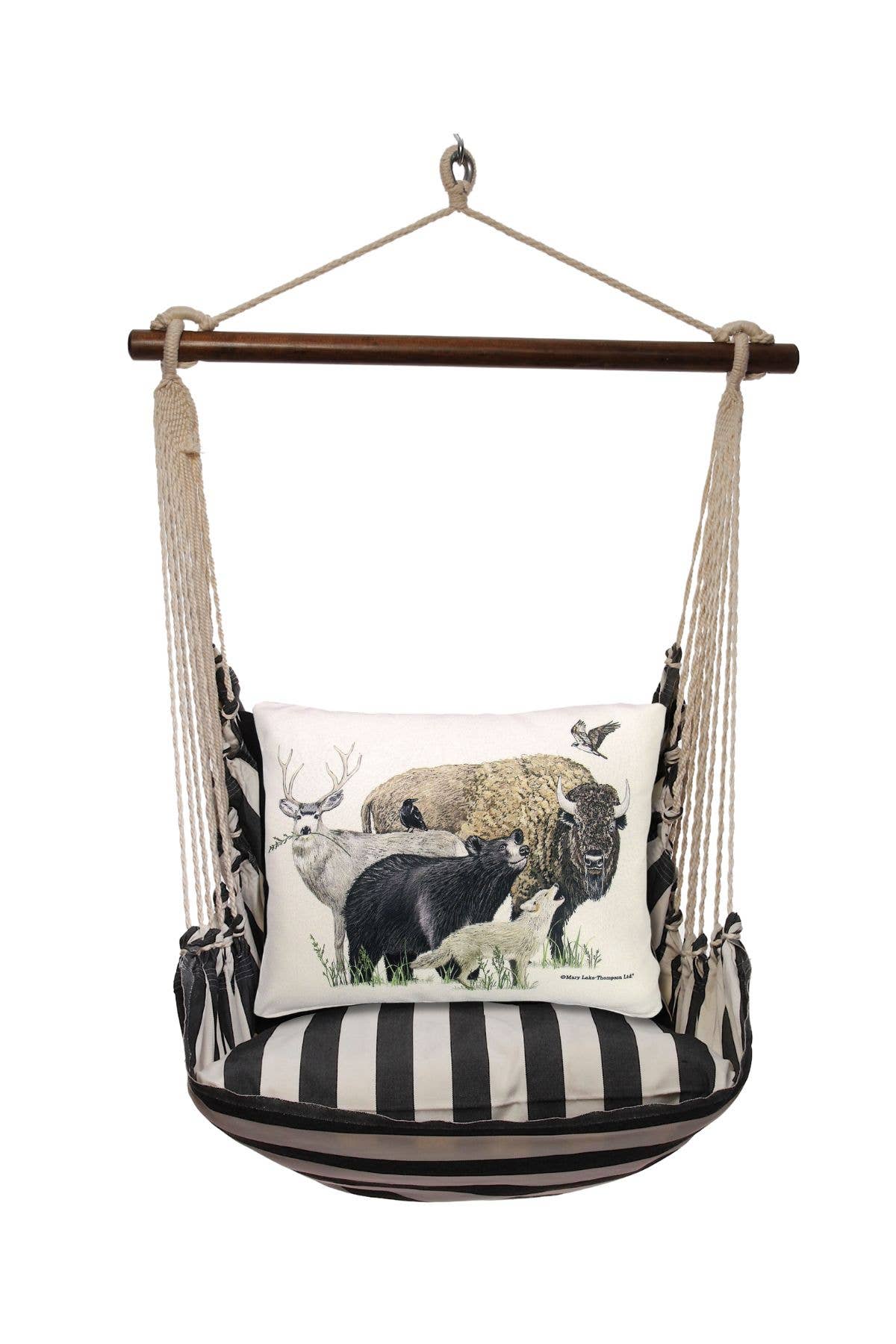 Magnolia Casual - Wholesale Swing Set - Hammock Swing 4-Piece Set indoor / outdoor - Black & White13