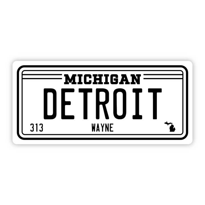 Big Moods - Wholesale Sticker - Detroit Michigan 313 Bumper Sticker (5 inch)